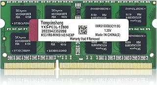 مجموعة DDR3 - DDR3L 8 جيجا لابتوب RAM 1600 ميجاهرتز PC3 - 35V-12800 غير مخزن مؤقت 1.35 فولت - 1.5 CL11 ثنائي التصنيف 204 دبوس CL11 وحدة ترقية ذاكرة كمبيوتر النوت بوك أخضر من يونغكسينشينج