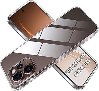 جراب لهاتف OPPO Reno 15 Pro 5G، جراب TPU ناعم ونحيف، جراب حماية سيليكون سائل فاخر لهاتف OPPO Reno 15 Pro 5G - شفاف
