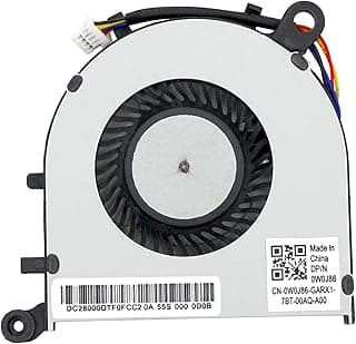 CPU Cooling Fan Replacement for Dell XPS 13 9343 9350 13.3 Series XHT5V 0XHT5V W0J86 0W0J86