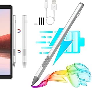 قلم مايكروسوفت سيرفس - قلم تاتش مع 4096 مستوى ضغط، شحن سريع USB-C، متوافق مع Microsoft Surface Pro 11/10/9/8/X/7+/7/6/5/4/3, Surface Go 4/3/2/1, Surface Laptop/Studio/Book 4/3/2/1