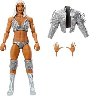 مجسم شخصية WWE Elite واكسسوارات، سلسلة #116 مقاس 6 بوصة لشخصية Jade Cargill مع 25 نقطة مفصلية وأيدي قابلة للتبديل