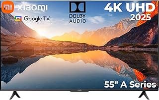 A-55-2025TV 4K UHD 2025 Google Assistant TV, 55-Inch Screen Size Google TV platform built-in receiver, metal finish Dolby Atoms 2 years local warranty