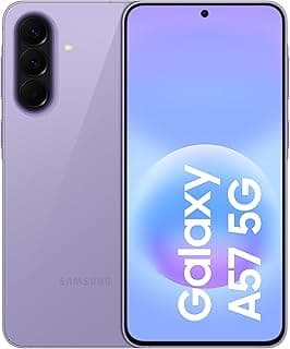 موبايل سامسونج جالاكسي A57 شبكة الجيل الخامس 5G أندرويد 256 جيجابايت ذاكرة RAM 8 جيجابايت 6 ترقيات لنظام التشغيل شاشة كبيرة كاميرا 50 ميجابيكسل بطارية تدوم طويلًا، أرجواني (Awesome Lilac)، نسخة محلية