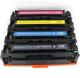 ترو ايمج خرطوشة حبر بديلة متوافقة مع طابعة اتش بي 201A 201X CF400X CF400A كولور برو MFP M277dw M252dw M277c6 CF401X CF402X CF403X M252 M277 (اسود سيان اصفر ارجواني ماجنتا، 4 قطع)