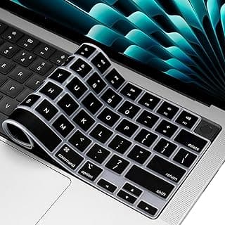غطاء لوحة المفاتيح سيليكون لجهاز ماك بوك اير وبرو/ ماكس 2024-2021 مع شريحة M3 M2 M1 15.3 بوصة 13.6 بوصة 14.2 بوصة 16.2 بوصة A3114 A3113 A2941 A2681 A2992 A2991 A2918 ملحقات واقية بتصميم أمريكي A2779