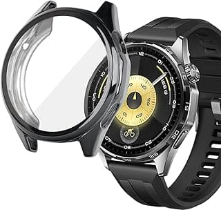 sciuU Case Compatible with Huawei GT 6 46 mm Smartwatch, TPU Protective Case with Integrated Screen Protector, Shockproof Slim Case All-Round Protection Cover for GT6