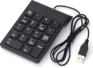 لكيبورد ديجيتال سلكية بمنفذ USB 2.0، لوحة أرقام صغيرة ورفيعة بـ 18 مفتاح للاب توب والكمبيوتر والنوت بوك والكمبيوتر المكتبي من فيبوتون