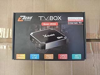 جهاز تلفزيون تي في بوكس بدقة 4K 3840×2160، بنظام أندرويد ZR200 11.0 وذاكرة وصول عشوائي 2 جيجابايت ومساحة تخزين 16 جيجابايت)
