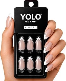 مجموعة أظافر تركيب فرنسية من YOLO موديل A-100-Babe شكل لوزي