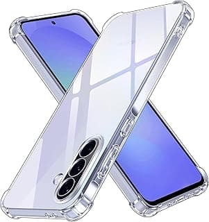 Case for Samsung A36 5G - Crystal Clear Anti-Yellowing, Built-in Camera Protection and Reinforced Corners Shockproof Cover, Flexible TPU Cover, Scratch Resistant, Anti-Fingerprint