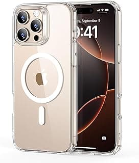 جراب ESR لـ iPhone 16 Pro Max، يدعم MagSafe، حماية بمعايير عسكرية، مقاوم للصدمات، HaloLock، شفاف