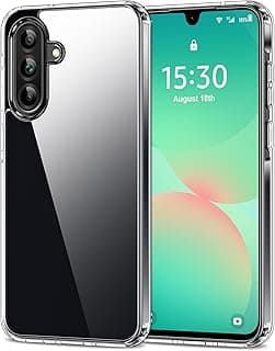 Case for Samsung Galaxy A26, Non-Yellowing, Drop Protection, Anti-Scratch Transparent Hard Back Phone Cover - Crystal Clear