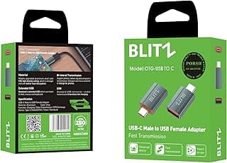 محول USB إلى USB نوع C طراز OTG-U2C من بليتز، شحن سريع ونقل بيانات عالي السرعة، متين لتوصيل الموبايلات الذكية وأجهزة التابلت والكمبيوتر محول USB إلى USB نوع C