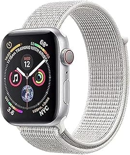 أوستيك نايلون خفيف ومريح لساعات ابل SE مقاس 44mm من سمارت ستاف - رمادي فاتح للجنسين