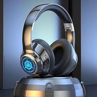 Wireless Bluetooth Over Ear Headphones SD-1015 with 40mm Driver High Fidelity Stereo Sound Bluetooth 5.1Headset with TF Card Slot 8 Hours Playtime Built in Mic & Comfortable Soft Ear Pads (Black)