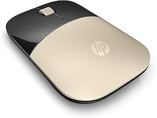ماوس USB لاسلكي 2.4 جيجاهرتز Z3700 من اتش بي (ذهبي غير لامع/أسود لامع)، ذهبي عصري (X7Q43AA#ABL
