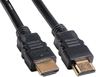 كابل اتش دي ام اي زونيك Z1175 ذكر إلى ذكر (HDMI 2.0) يدعم 1080p / 2K / 4K للتلفزيون، شاشة الكمبيوتر، بوكس، PS4/5 مطلي بالذهب - 3 متر - أسود