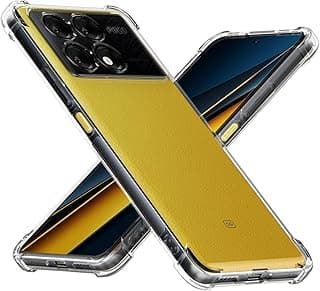 جراب لهاتف Poco X6 Pro 5G، جراب شفاف بزوايا معززة، حماية، نحيف، غطاء ناعم، بومبر مقاوم للصدمات لشاومي Poco X6 Pro، شفاف