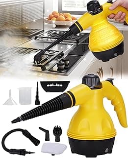 Steam Cleaner Handheld 1500W High Pressure Portable Steamer for Home Kitchen Bathroom Sofa Carpet Floor, Fast Heating, Chemical Free, Multi-Purpose with 10 Accessories, Pet Safe Upholstery Tool