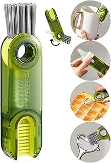 1pc 3 in 1 Bottle Cup Lid Brush Straw Cleaner Tools Multi-Functional Crevice Cleaning Brush Clean Brushes for Tiny Bottle Nursing Bottle Cups Cover