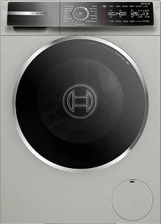 BOSCH Series 8 - washing machine - frontload - 9 kg - 1400 rpm - Silver inox - WGB2440XEG