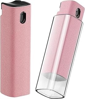 YTT Screen Cleaner, All-in-One Spray & Wipe Cleaner, with Transparent Protective Shell for All Phones, Laptop and Tablet Screens (Pink)
