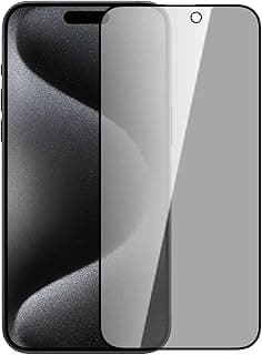 Guardian Privacy Tempered Glass Screen Proetector, 0.33mm, 2.5D Designed For Apple iPhone 15 Pro Max - Black