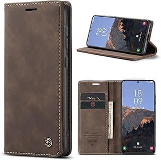 جراب موبايل متوافق مع فيفو V29 5G / برو، جلدي أفقي متعدد الوظائف، فتحة للبطاقات وحامل ومحفظة لفيفو (كافيه)، منقلب