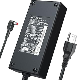 شاحن تيار متردد 180 واط متوافق مع ايسر بريداتور هيليوس 300 PH315-51 PH317-52 PH315-52 PH317-53 G3-572 تريتون 500 اسباير 7 A717-71G ADP-135KB T VN7-793G VN7-793G 7-593دددسلك إمداد طاقة للاب توب سلسلة 5