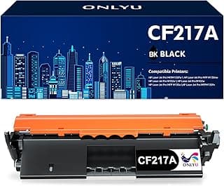 خرطوشة حبر بديلة متوافقة مع اتش بي 17A CF217A لطابعة اتش بي ليزر جيت برو M102a M102w MFP M130nw MFP M130fw MFP M130a MFP M130fn من اونلي يو (1 أسود)