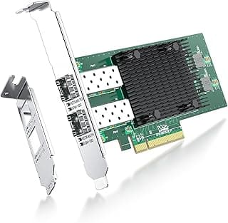 بطاقة محول شبكة 10Gb SFP+ منفذ الملحقات الإضافية السريع NIC مقارنة مع انتل X710-DA2، منفذ SFP+ مزدوج، مع وحدة تحكم انتل X710-BM2، منفذ الملحقات الإضافية السريع اكسبرس 3.0، محول شبكة LAN ايثرنت ومنفذ