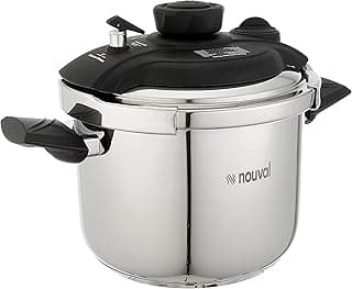 8L Stainless Steel Pressure Cooker Black