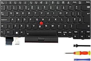لوحة مفاتيح بديلة بإضاءة خلفية لجهاز لينوفو ثينك باد X280 A285 X390 X395 L13 الجيل الأول (انجليزي بريطاني، أسود)