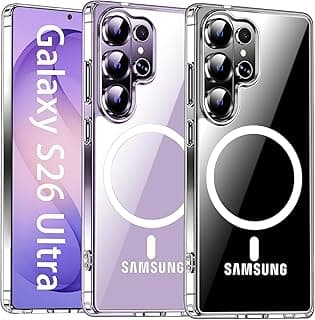 جراب من Dl3 Mobilak لهاتف سامسونج Galaxy S26 Ultra شفاف [متوافق مع Magsafe] [مغناطيس قوي] [مضاد للاصفرار]، غطاء هاتف مغناطيسي نحيف وخفيف الوزن ومتين