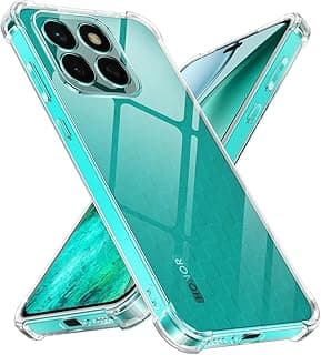 جراب لهاتف Honor X8c مقاس 6.7 بوصة، سيليكون شفاف مقاوم للصدمات، ممتص صدمات ناعم فائق النحافة، جراب حماية TPU ناعم مقاوم للخدش لهاتف Honor X8c