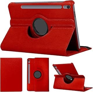 Rotating Case for Samsung Galaxy Tab S10 Lite/S10 FE 10.9" 2025/S9 FE 10.9"/S9 Protective Case with Auto Alarm Clock, Rotating Case