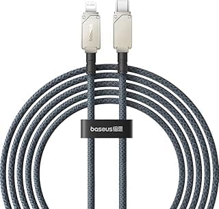 Baseus Unbreakable PD 27W USB Type C - Lightning MFi Certified Cable Fast Charging and Data for Apple iPad Pro Air 13" 12.9" 10.5" 11" 9.7" for iPod, Airpods, Magic Keyboard, Mouse (White)