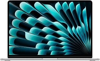 لابتوب ابل ماك بوك اير 15 بوصة 2026 بشريحة M5: ذكاء اصطناعي وApple Intelligence، شاشة 15.3 بوصة Liquid Retina، رام 16 جيجابايت، مساحة تخزين 512 جيجابايت SSD، كاميرا 12 ميجابكسل Center Stage؛ فضي؛ إنجليزي