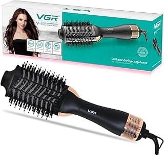 فرشاة هواء ساخن احترافية موديل V-492 للنساء من في جي ار، (لون أسود)
