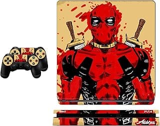 سكن (ملصق) ديدبول لذراع تحكم PS4 سليم من بلايستيشن 4