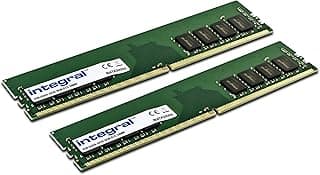 مجموعة ذاكرة رام من برنامج متكامل DDR4 16GB 8GB×2 3200MHz للكمبيوتر المكتبي الكمبيوتر PC4 25600 أخضر IN4T8GNGLTIK2