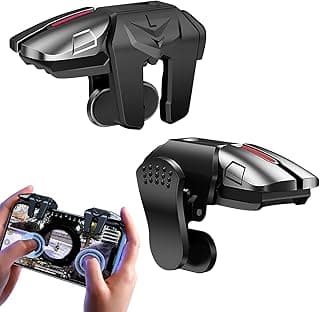 OusSee PUBG Mobile Controller, Mobile Game Trigger, 4 Triggers L1R1 L2R2 Mobile Phone Controller Joystick Compatible with iPhone and Android Smartphones