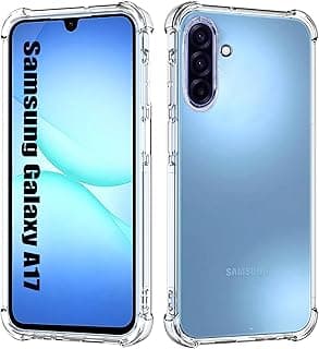 for Samsung Galaxy A17 Case Clear[Anti-Yellowing][Shockpoof][Military Grade Protection] Reinforced Corners Slim Fit Soft Flexible TPU Bumper Phone Case for A17 Cover,Crystal Clear