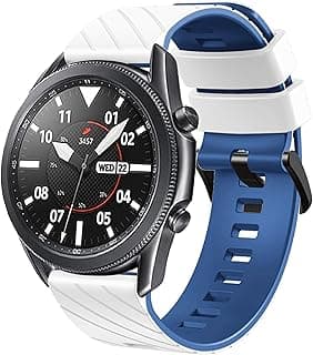 استراب سيليكون رياضي 22MM لشاومي Redmi Watch 5 Active/5 Lite/سامسونج Galaxy Watch 3 45mm/Watch 46mm/Gear S3/هواوي watch GT5 GT4 GT3 GT2 GT 46MM/GT2E/GT3 Pro/GT 5 Pro/Amazfit GTR4
