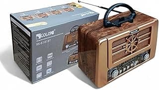 Retro Radio RX-8181BT RX-8080BT, Portable AM FM SW, Bluetooth, Type-C (RX-8080BT)
