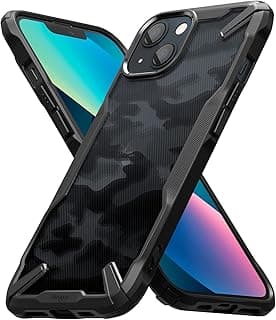 Case Compatible with iPhone 13 [Fusion-X] Black Shockproof Protective [Military Defense] Scratch Resistant Solid Polycarbonate Hard TPU Bumper - Camo Black