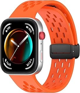 Fekra Silicone Band For Huawei Watch Fit 4 Pro/Fit 4/ Fit 3 Strap Smart Watch Magnetic Buckle Soft Bracelet For Huawei Watch Fit 3 / Fit4 Sports Wristband Watchband