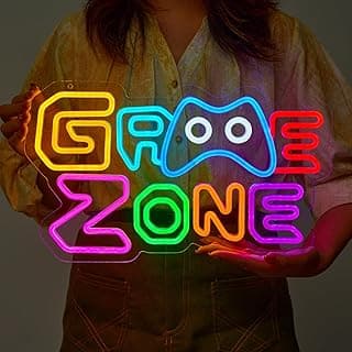 STYPOP Gamer Neon Signs for Wall Decor Video Game Room Decor LED Gaming Lights Dimmable Game Zone Sign Cool Gamer Gifts for Boys, Men, Kids, Teens, And Girls on Birthdays and Christmas!