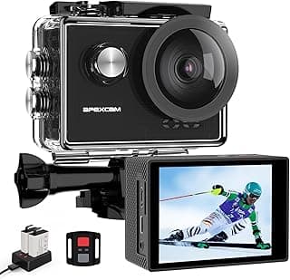 كاميرا اكشن Apexcam بدقة 4K 60FPS مع مثبت EIS ودقة 20 ميجابكسل وواي فاي، مقاومة للماء حتى 40 متر، زاوية واسعة 170 درجة، ريموت 2.4G، دعم ميكروفون خارجي، بطاريتين 1350mAh ومجموعة اكسسوارات