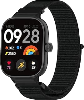 حزام نايلون لساعة Redmi Watch 4/Redmi Watch 5/شاومي Smart Band 8 Pro/Band 9 Pro، سوار رياضي مرن وجيد التهوية للرجال والنساء